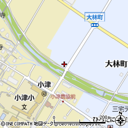 滋賀県守山市大林町607周辺の地図