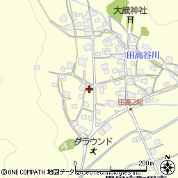 兵庫県西脇市黒田庄町田高705周辺の地図