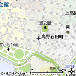京都府京都市左京区上高野鷺町33周辺の地図