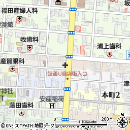 津山公証役場周辺の地図
