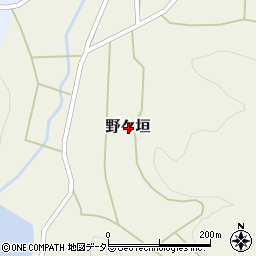 兵庫県丹波篠山市野々垣周辺の地図