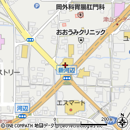 株式会社ヒマラヤ　津山インター店周辺の地図