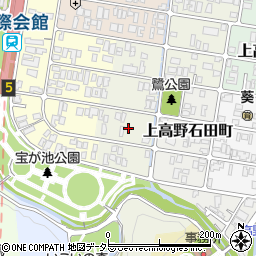 京都府京都市左京区上高野鷺町39周辺の地図