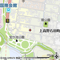 京都府京都市左京区上高野鷺町41周辺の地図