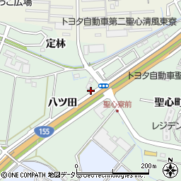 愛知県豊田市上丘町八ツ田3周辺の地図