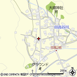 兵庫県西脇市黒田庄町田高703周辺の地図