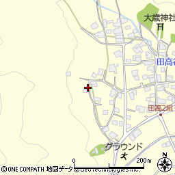 兵庫県西脇市黒田庄町田高752周辺の地図
