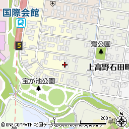 京都府京都市左京区上高野鷺町42周辺の地図
