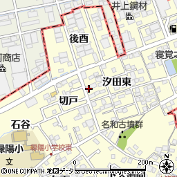 愛知県東海市名和町汐田東19周辺の地図