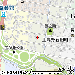 京都府京都市左京区上高野鷺町31周辺の地図