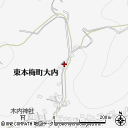 京都府亀岡市東本梅町大内上条68周辺の地図