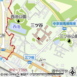 愛知県豊明市前後町（三ツ谷）周辺の地図