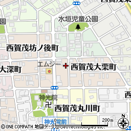京都府京都市北区西賀茂大栗町4周辺の地図