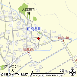 兵庫県西脇市黒田庄町田高579周辺の地図