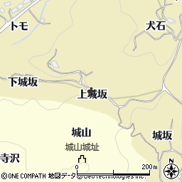 愛知県豊田市豊松町上城坂周辺の地図