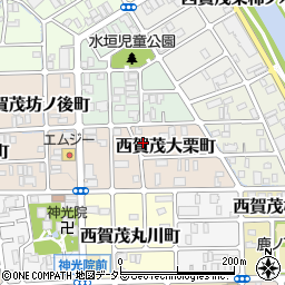 京都府京都市北区西賀茂大栗町54周辺の地図