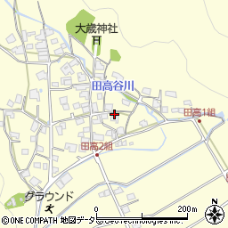 兵庫県西脇市黒田庄町田高605周辺の地図