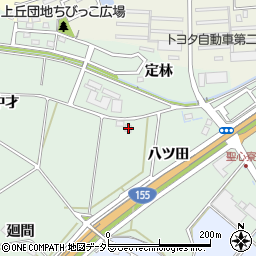 愛知県豊田市上丘町八ツ田29周辺の地図