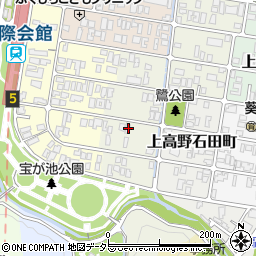 京都府京都市左京区上高野鷺町28周辺の地図