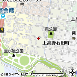 京都府京都市左京区上高野鷺町29周辺の地図