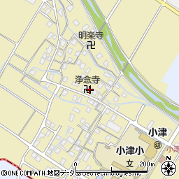 浄念寺本堂周辺の地図