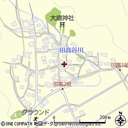 兵庫県西脇市黒田庄町田高560周辺の地図