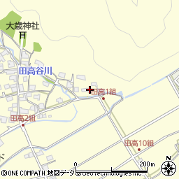 兵庫県西脇市黒田庄町田高509周辺の地図