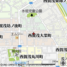 京都府京都市北区西賀茂大栗町55周辺の地図