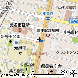 三重県桑名市中央町2丁目19周辺の地図