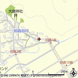 兵庫県西脇市黒田庄町田高521周辺の地図