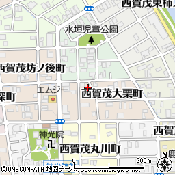京都府京都市北区西賀茂大栗町22周辺の地図