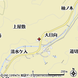愛知県豊田市豊松町（大日向）周辺の地図