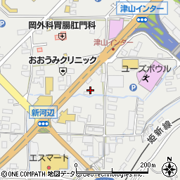 岡山県津山市河辺928周辺の地図