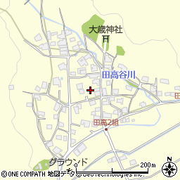 兵庫県西脇市黒田庄町田高651周辺の地図