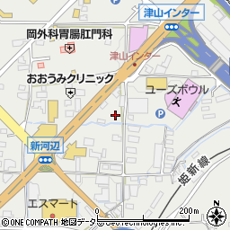 岡山県津山市河辺927周辺の地図