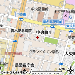 三重県桑名市中央町4丁目50周辺の地図