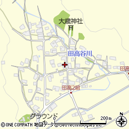 兵庫県西脇市黒田庄町田高650周辺の地図