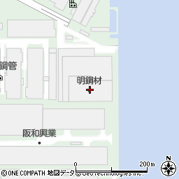 明鋼材株式会社　飛島センター周辺の地図