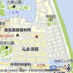 三重県桑名市元赤須賀19周辺の地図