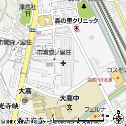 愛知県名古屋市緑区森の里周辺の地図