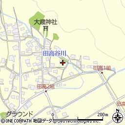 兵庫県西脇市黒田庄町田高573周辺の地図