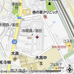愛知県名古屋市緑区森の里周辺の地図