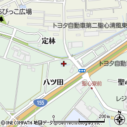 愛知県豊田市上丘町八ツ田7周辺の地図