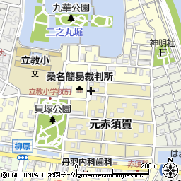 三重県桑名市元赤須賀7周辺の地図