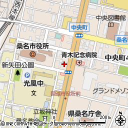 三重県桑名市中央町2丁目17周辺の地図