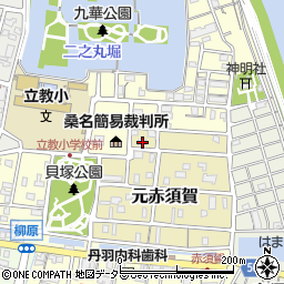 三重県桑名市元赤須賀8周辺の地図