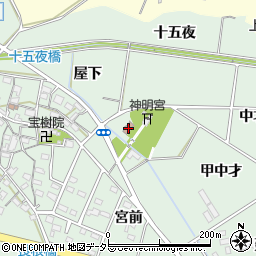 愛知県豊田市上丘町甲中才1周辺の地図