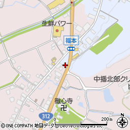兵庫県神崎郡神河町粟賀町414周辺の地図