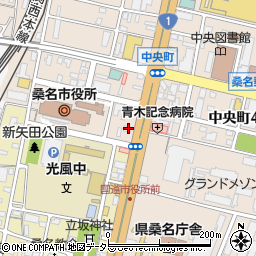 三重県桑名市中央町2丁目16周辺の地図