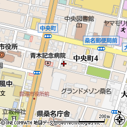 三重県桑名市中央町4丁目54周辺の地図